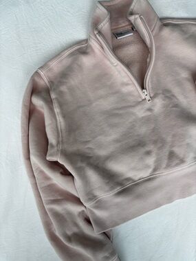 Aritzia Cropped 1/4-Zip Cozy Fleece